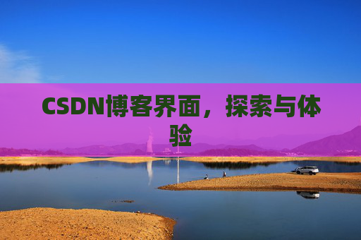 CSDN博客界面，探索与体验